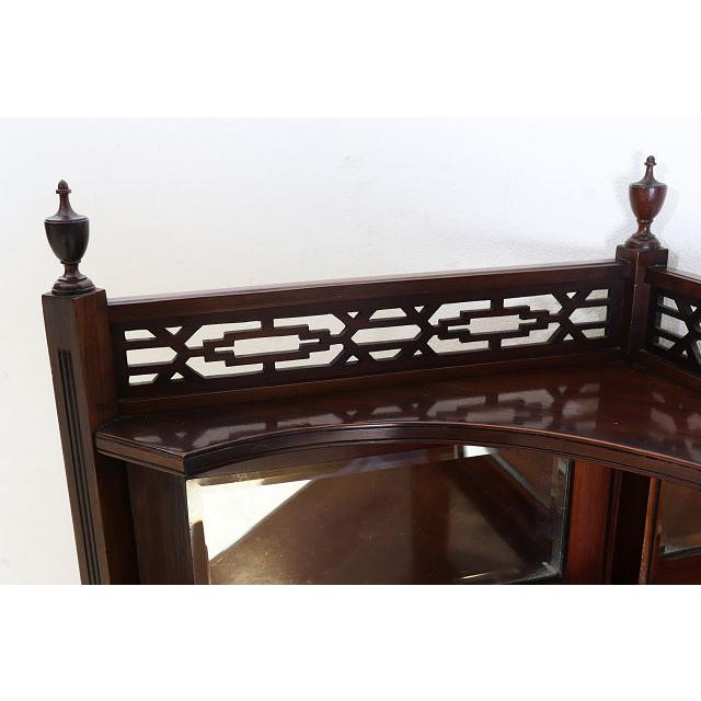 ca-3　1890年代イギリス製アンティーク　ビクトリアン　マホガニー　エンパイヤ　ミラーバックコーナーキャビネット |  | 10