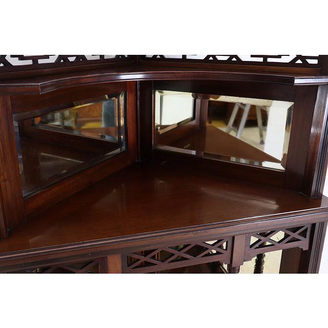 ca-3　1890年代イギリス製アンティーク　ビクトリアン　マホガニー　エンパイヤ　ミラーバックコーナーキャビネット |  | 11