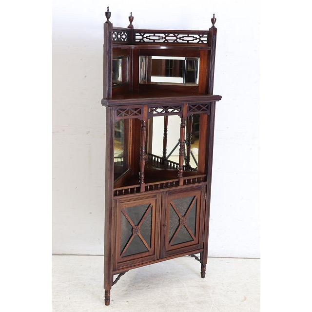 ca-3　1890年代イギリス製アンティーク　ビクトリアン　マホガニー　エンパイヤ　ミラーバックコーナーキャビネット |  | 17