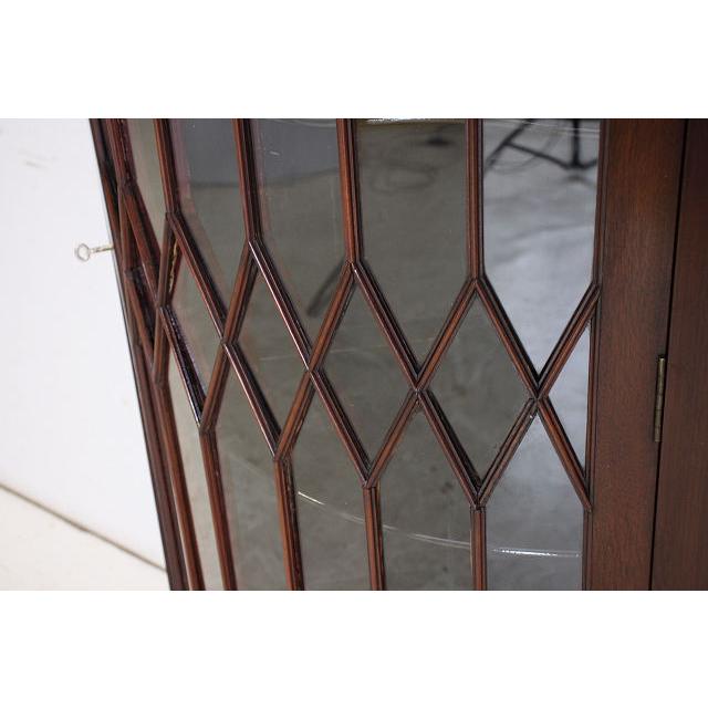 ca-4　1960年代イギリス製ビンテージ　マホガニー　ロングトール　コーナーキャビネット　コーナーカップボード　飾り棚 |  | 10