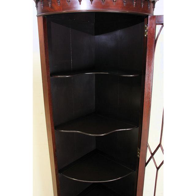 ca-4　1960年代イギリス製ビンテージ　マホガニー　ロングトール　コーナーキャビネット　コーナーカップボード　飾り棚 |  | 13
