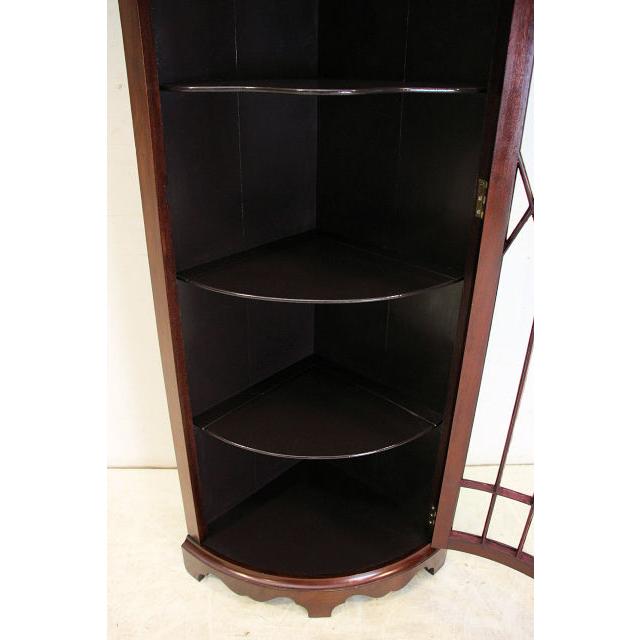 ca-4　1960年代イギリス製ビンテージ　マホガニー　ロングトール　コーナーキャビネット　コーナーカップボード　飾り棚 |  | 14