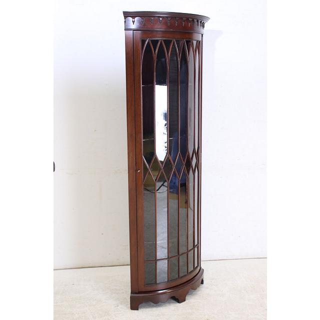 ca-4　1960年代イギリス製ビンテージ　マホガニー　ロングトール　コーナーキャビネット　コーナーカップボード　飾り棚 |  | 15