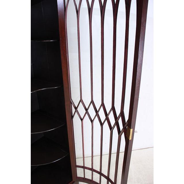 ca-4　1960年代イギリス製ビンテージ　マホガニー　ロングトール　コーナーキャビネット　コーナーカップボード　飾り棚 |  | 19