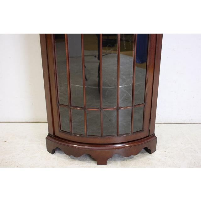 ca-4　1960年代イギリス製ビンテージ　マホガニー　ロングトール　コーナーキャビネット　コーナーカップボード　飾り棚 |  | 06