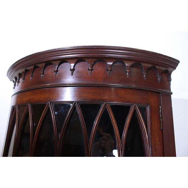 ca-4　1960年代イギリス製ビンテージ　マホガニー　ロングトール　コーナーキャビネット　コーナーカップボード　飾り棚 |  | 07