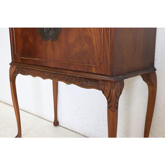 cb-10　1960年代イギリス製ビンテージ　ウォルナット　ビクトリアンスタイル　カクテルキャビネット　カップボード　食器棚　収納家具 |  | 15