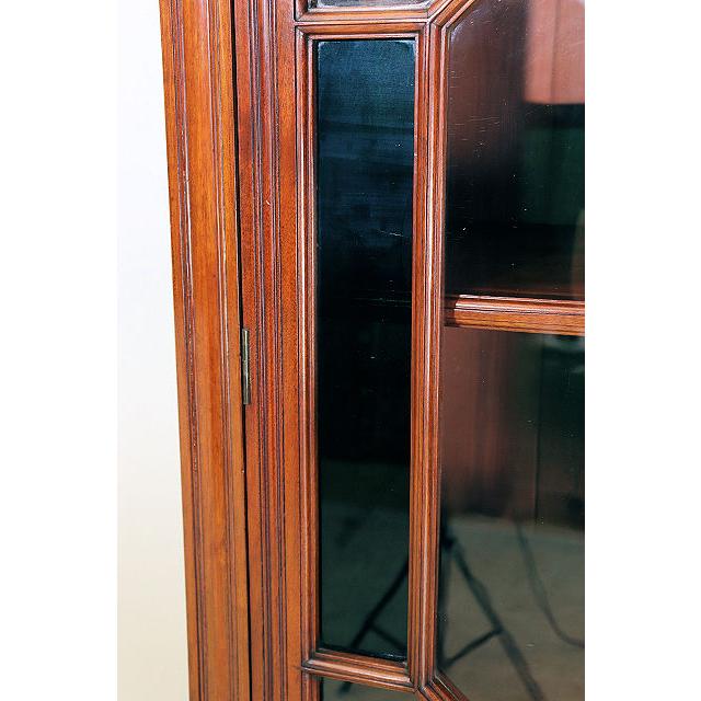 cb-11　1890年代イギリス製アンティーク　ソリッドオーク　無垢材　色ガラス　カップボード　大型　食器棚　キッチン収納家具 |  | 14