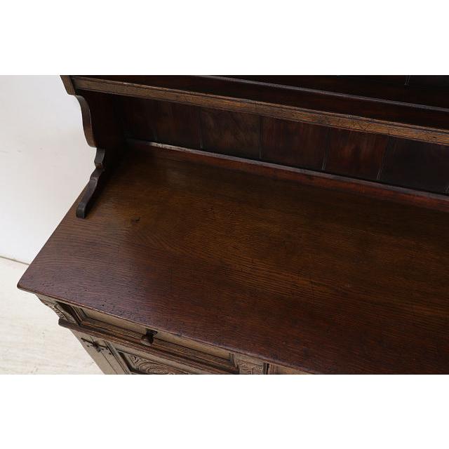 cb-12　1960年代イギリス製ビンテージ オーク 大型 ラージ オープンカップボード キッチンボード 食器棚 ディスプレイ台ビンテージ 店舗什器 送料無料 |  | 13