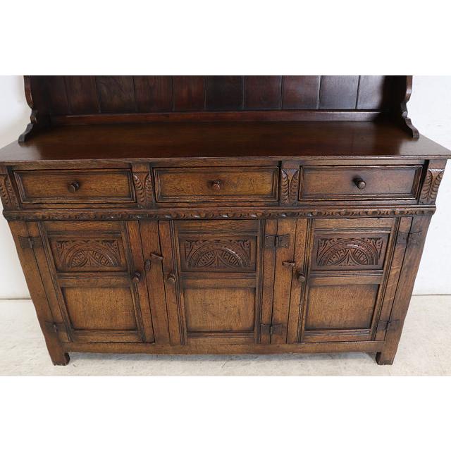 cb-12　1960年代イギリス製ビンテージ オーク 大型 ラージ オープンカップボード キッチンボード 食器棚 ディスプレイ台ビンテージ 店舗什器 送料無料 |  | 17