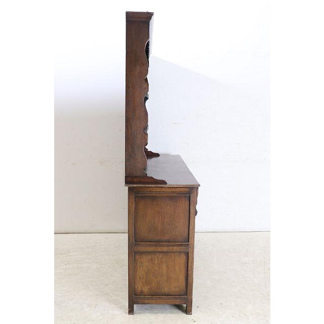 cb-12　1960年代イギリス製ビンテージ オーク 大型 ラージ オープンカップボード キッチンボード 食器棚 ディスプレイ台ビンテージ 店舗什器 送料無料 |  | 19