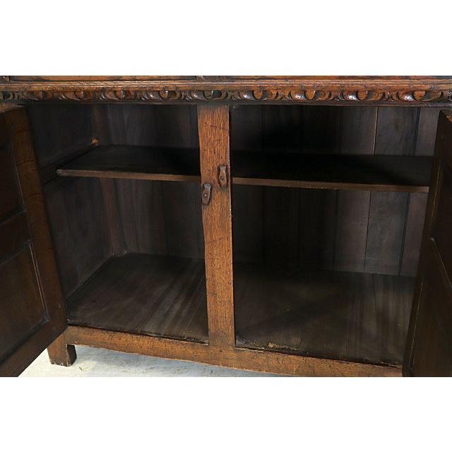 cb-12　1960年代イギリス製ビンテージ オーク 大型 ラージ オープンカップボード キッチンボード 食器棚 ディスプレイ台ビンテージ 店舗什器 送料無料 |  | 09