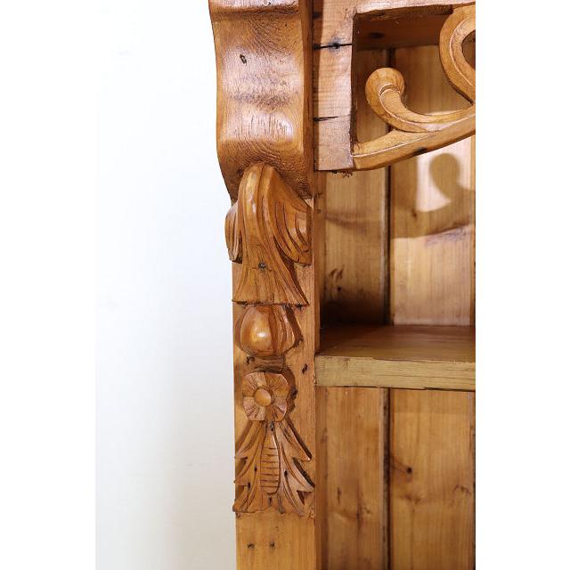 cb-16　1960年代イギリス製ビンテージ オーク オールドパイン アンティークパイン オープンカップボード キッチンボード 食器棚 大型 送料無料 |  | 10