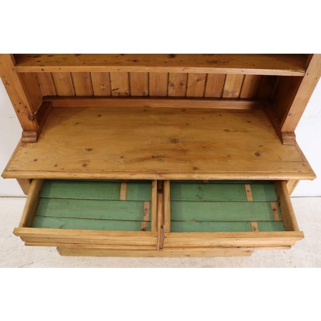 cb-16　1960年代イギリス製ビンテージ オーク オールドパイン アンティークパイン オープンカップボード キッチンボード 食器棚 大型 送料無料 |  | 07