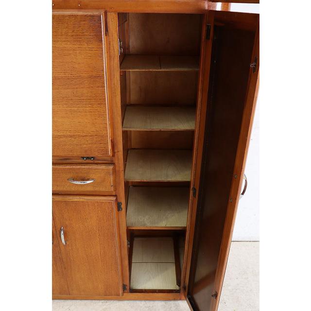 cb-1　1960年代イギリス製ビンテージ　オーク　アールデコ　キッチンカップボード　食器棚 |  | 15