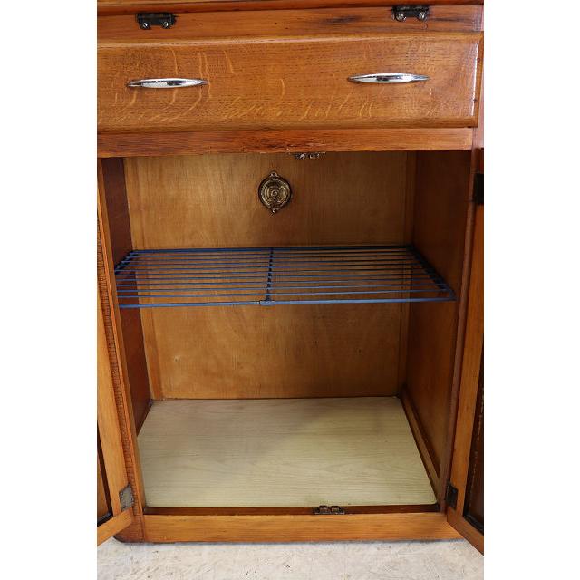 cb-1　1960年代イギリス製ビンテージ　オーク　アールデコ　キッチンカップボード　食器棚 |  | 16