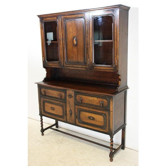 アンティーク　カップボード 食器棚　収納　家具 ブラウン |  | 01