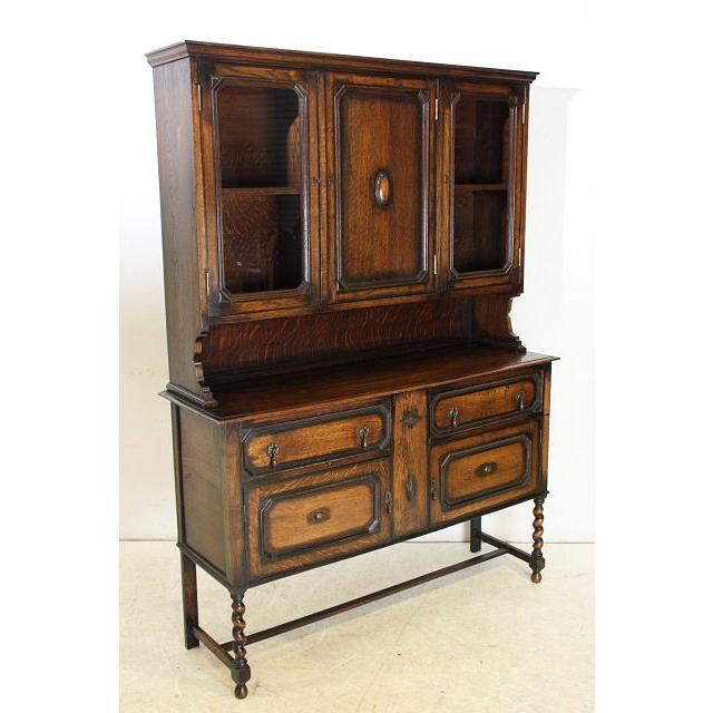 アンティーク　カップボード 食器棚　収納　家具 ブラウン |  | 16