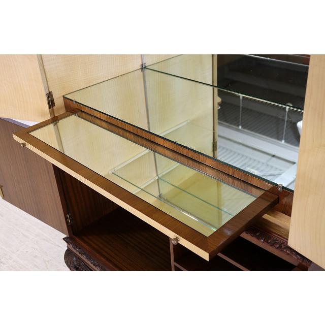 cb-5　1960年代イギリス製ヴィンテージ　ウォルナット　ビクトリアンスタイル　カクテルキャビネット　カップボード　食器棚　収納家具 |  | 10