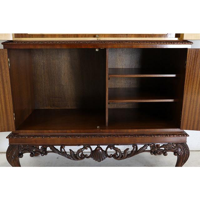 cb-5　1960年代イギリス製ヴィンテージ　ウォルナット　ビクトリアンスタイル　カクテルキャビネット　カップボード　食器棚　収納家具 |  | 11