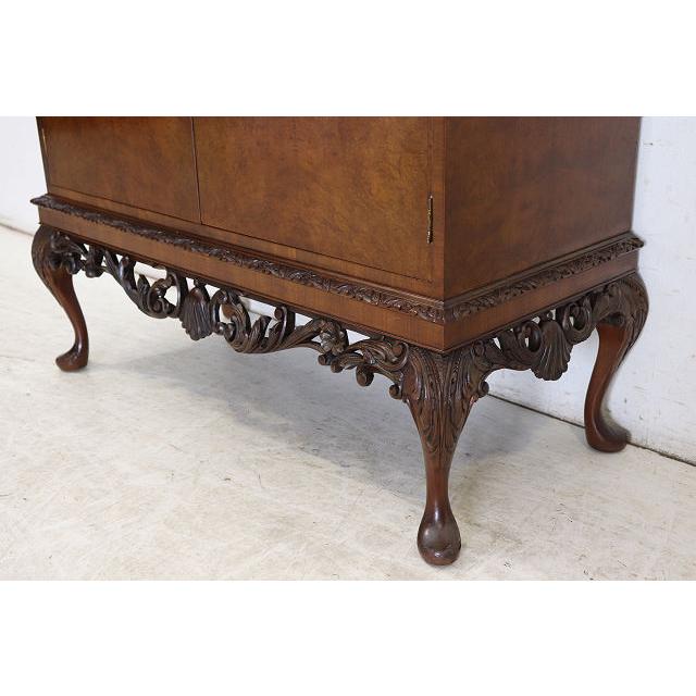 cb-5　1960年代イギリス製ヴィンテージ　ウォルナット　ビクトリアンスタイル　カクテルキャビネット　カップボード　食器棚　収納家具 |  | 16