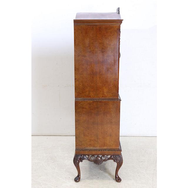 cb-5　1960年代イギリス製ヴィンテージ　ウォルナット　ビクトリアンスタイル　カクテルキャビネット　カップボード　食器棚　収納家具 |  | 19