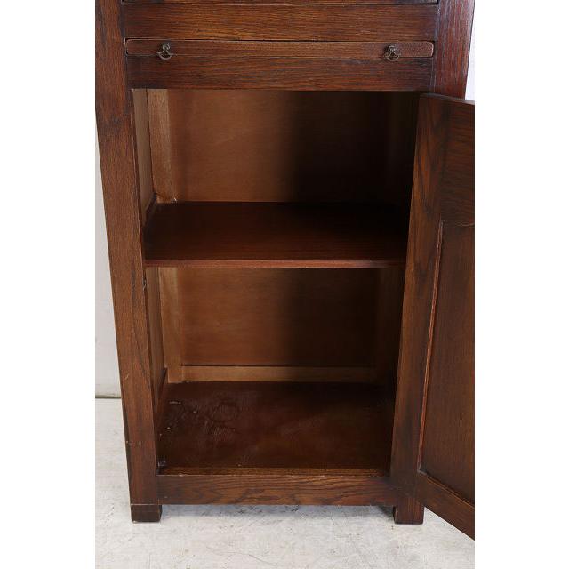 cb-8　1940年代イギリス製アンティーク　オーク　2ドア　キッチンカップボード　食器棚 |  | 16