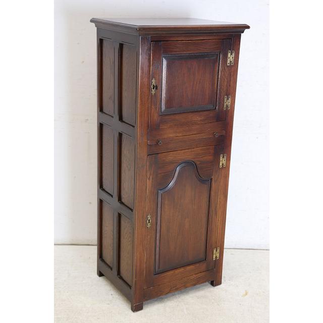 cb-8　1940年代イギリス製アンティーク　オーク　2ドア　キッチンカップボード　食器棚 |  | 18