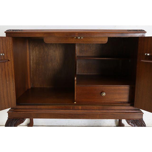 cb-9　1960年代イギリス製ヴィンテージ　ウォルナット　ビクトリアンスタイル　カクテルキャビネット　カップボード　食器棚　収納家具 |  | 10