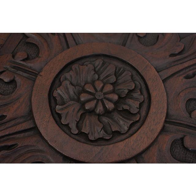 cd-14　1930年代イギリス製アンティーク　オーク　ボビンレッグ　サイドテーブル　チャーチテーブル |  | 10