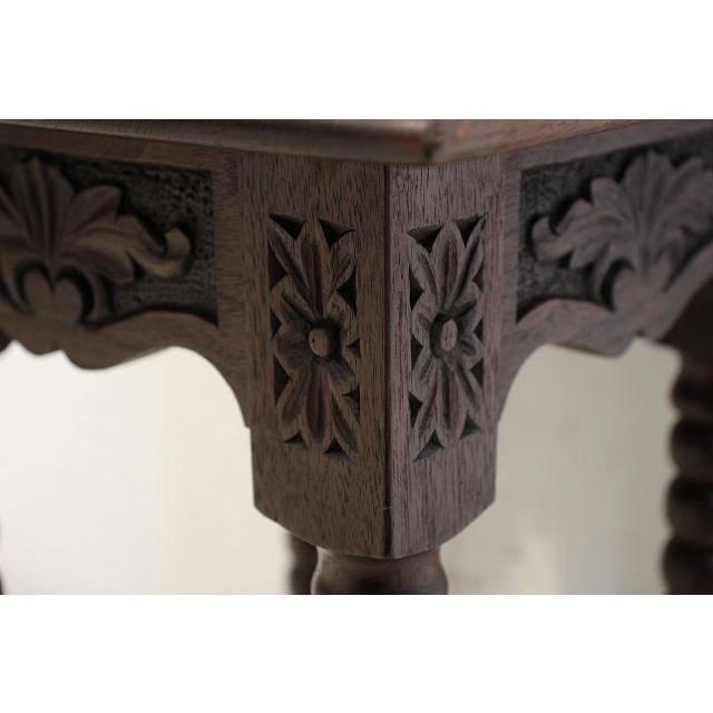 cd-14　1930年代イギリス製アンティーク　オーク　ボビンレッグ　サイドテーブル　チャーチテーブル |  | 13