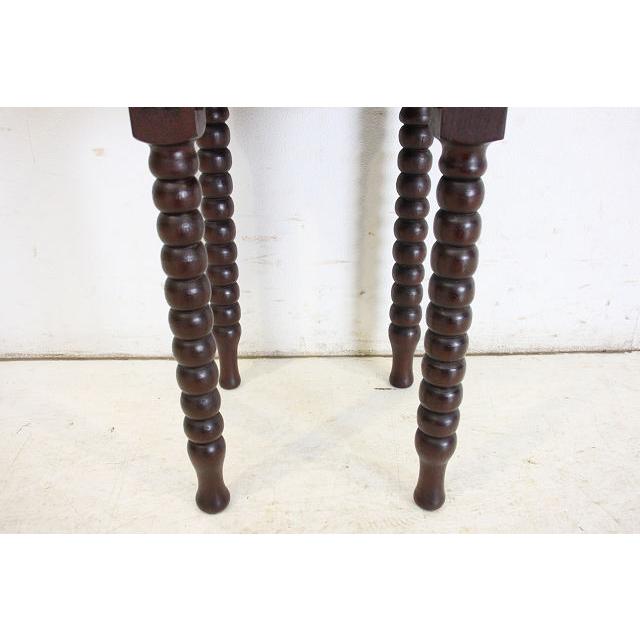 cd-14　1930年代イギリス製アンティーク　オーク　ボビンレッグ　サイドテーブル　チャーチテーブル |  | 16