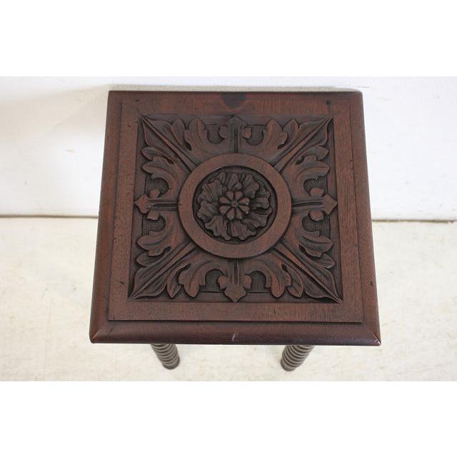 cd-14　1930年代イギリス製アンティーク　オーク　ボビンレッグ　サイドテーブル　チャーチテーブル |  | 07