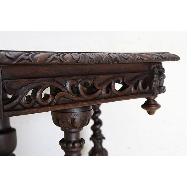 cd-22　1880年代イギリス製アンティーク ビクトリアン オーク サイドテーブル 彫刻された オケージョナルテーブル ホールテーブル 送料無料 |  | 11