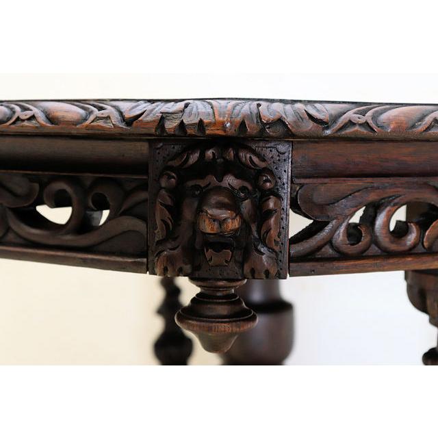 cd-22　1880年代イギリス製アンティーク ビクトリアン オーク サイドテーブル 彫刻された オケージョナルテーブル ホールテーブル 送料無料 |  | 13