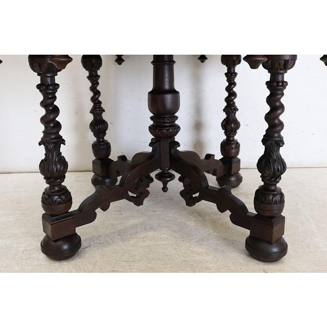 cd-22　1880年代イギリス製アンティーク ビクトリアン オーク サイドテーブル 彫刻された オケージョナルテーブル ホールテーブル 送料無料 |  | 14