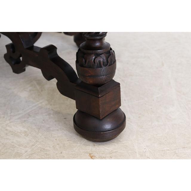 cd-22　1880年代イギリス製アンティーク ビクトリアン オーク サイドテーブル 彫刻された オケージョナルテーブル ホールテーブル 送料無料 |  | 17