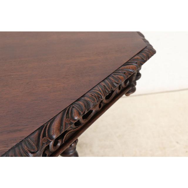 cd-22　1880年代イギリス製アンティーク ビクトリアン オーク サイドテーブル 彫刻された オケージョナルテーブル ホールテーブル 送料無料 |  | 09