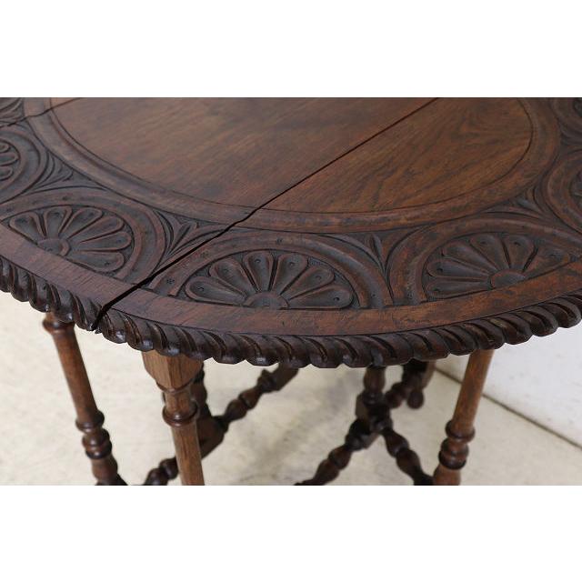 英国　アンティーク　サイドテーブル　1920年代 cd-23 1920年代イギリス製アンティーク オーク バタフライサイド