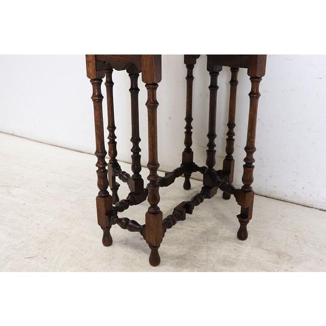 1900年代 イギリス製 アンティーク　ティーテーブル　サイドテーブル cd-23 1920年代イギリス製アンティーク オーク バタフライサイド