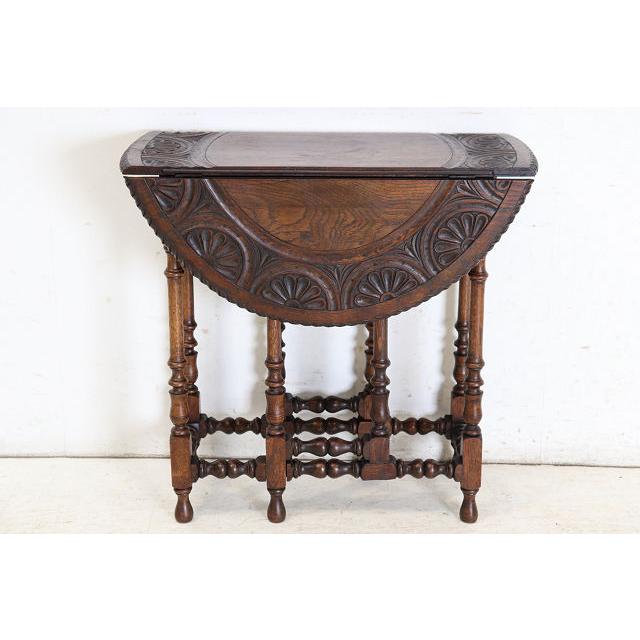 1900年代 イギリス製 アンティーク　ティーテーブル　サイドテーブル cd-23 1920年代イギリス製アンティーク オーク バタフライサイド