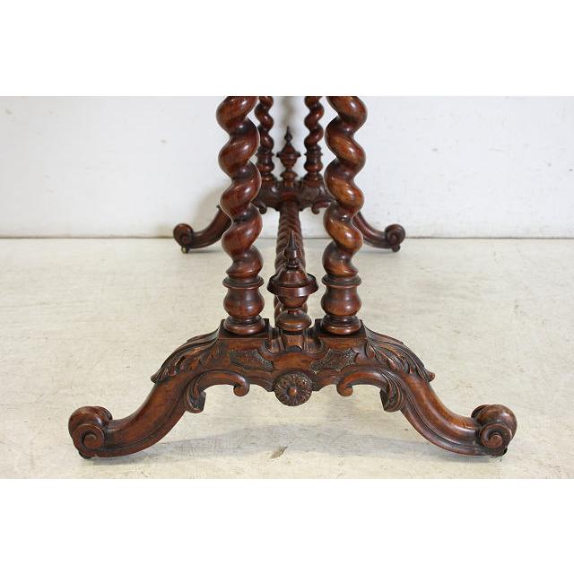 cd-3　1880年代イギリス製アンティーク　ビクトリアン　ウォルナット　サイドテーブル　センターテーブル |  | 17