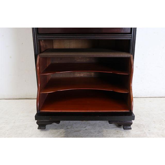 ce-11　1890年代 イギリス製 アンティーク　ビクトリアン　マホガニー　ミラーバック　ミュージックキャビネット　楽譜入れ |  | 16