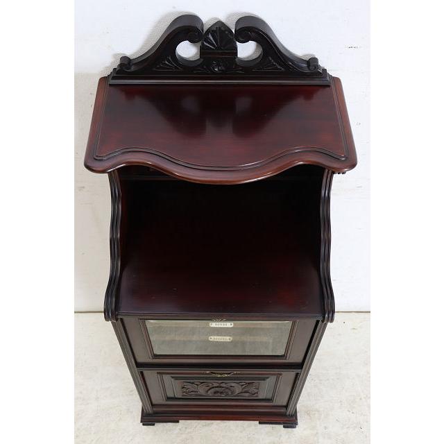 ce-11　1890年代 イギリス製 アンティーク　ビクトリアン　マホガニー　ミラーバック　ミュージックキャビネット　楽譜入れ |  | 06