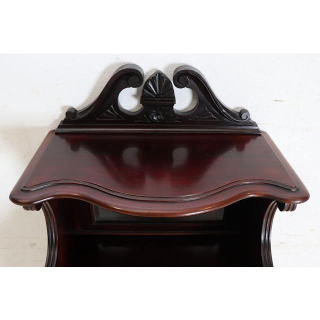 ce-11　1890年代 イギリス製 アンティーク　ビクトリアン　マホガニー　ミラーバック　ミュージックキャビネット　楽譜入れ |  | 07