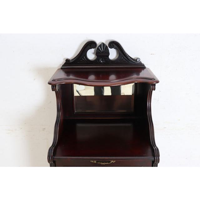 ce-11　1890年代 イギリス製 アンティーク　ビクトリアン　マホガニー　ミラーバック　ミュージックキャビネット　楽譜入れ |  | 08