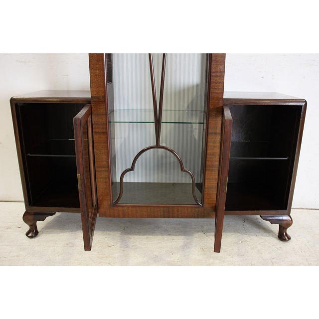 ce-19　1930年代 イギリス製 アンティーク　マホガニー　アールデコ　ディスプレイ　キャビネット |  | 13