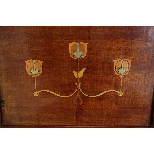 ce-20　1910年代 イギリス製 アンティーク　マホガニー　アーツ アンド クラフツ　インレイド　ガラスキャビネット |  | 16