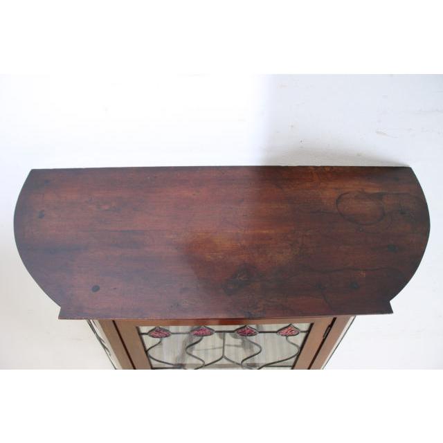 ce-20　1910年代 イギリス製 アンティーク　マホガニー　アーツ アンド クラフツ　インレイド　ガラスキャビネット |  | 07