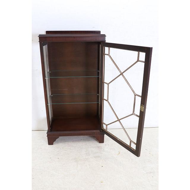 ce-21　1960年代イギリス製アンティーク　マホガニー　スモール　ガラスキャビネット　飾り棚　ショーケース |  | 10